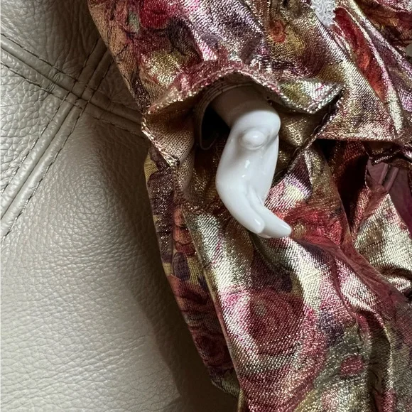 Vintage European Bijoux Brigitte Harlequin style porcelain doll